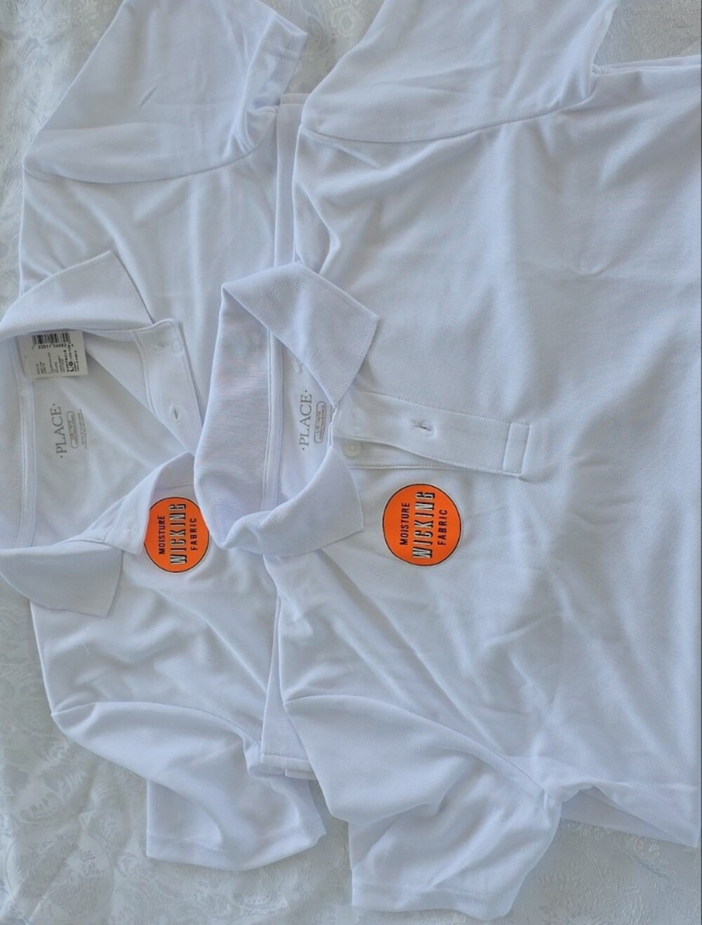 The Children's Place White Performance Polo Shirts - 2 Pack